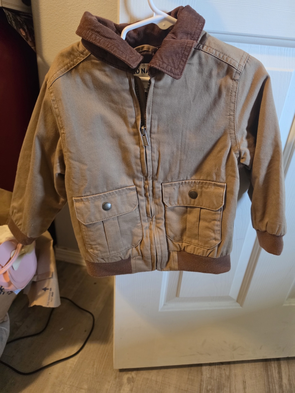 Old Navy Canvas Barn Jacket Boys 3T Brown